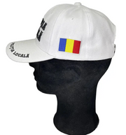 Adjustable White Cap with Local Police Insignia and Tricolor MP1