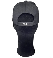 Black Adjustable Hat with White CIA Embroidery - MP1