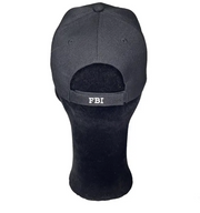 Black Adjustable FBI Cap with Tricolor Embroidery