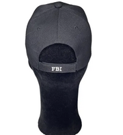 Black Full Cap with FBI Embroidery