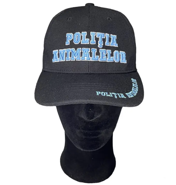 Black Full Animal Police Cap - MP1