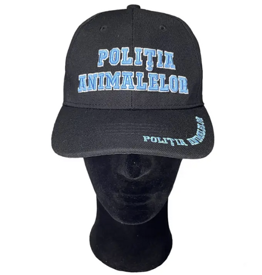 Black Full Animal Police Cap - MP1