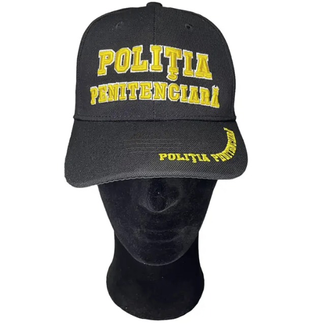 Black Adjustable Hat with Penitentiary Police Inscription