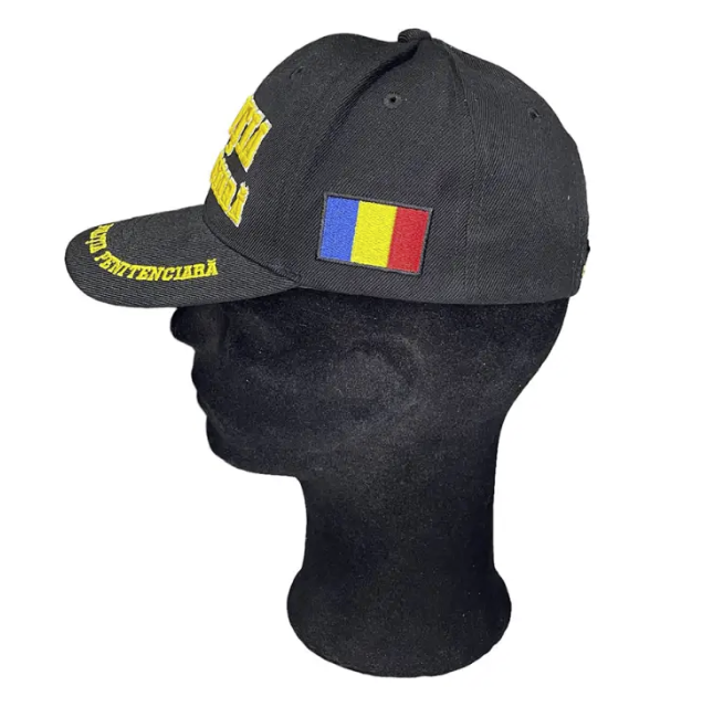 Black Adjustable Hat with Penitentiary Police Inscription