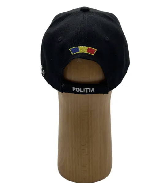 Black Adjustable Police K9 Cap