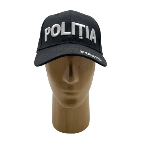 Black Adjustable Police K9 Cap