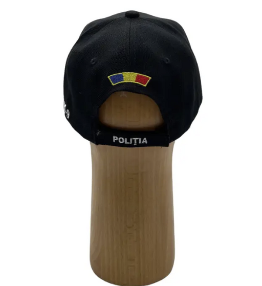 Black Adjustable Police K9 Cap - Size L