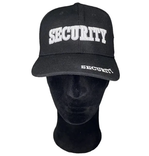Black Security Cap with Adjustable Fit
