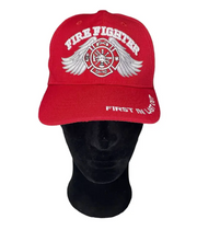 Firefighter Red Adjustable Hat
