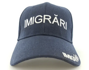 Navy Blue Adjustable Cap with White 'IMIGRARI' Inscription