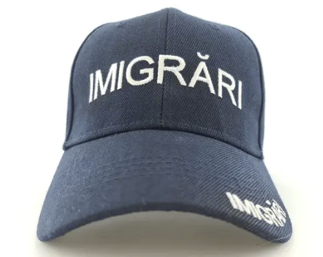 Navy Blue Adjustable Cap with White 'IMIGRARI' Inscription