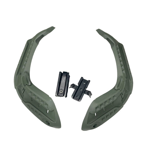 Tactical Helmet Mounting Set with RIS Rail in Khaki