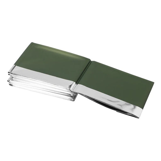 Emergency Thermal Blanket Green-Silver 150x200 cm