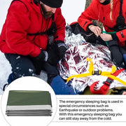 Emergency Thermal Blanket Green-Silver 150x200 cm