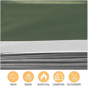Emergency Thermal Blanket Green-Silver 150x200 cm