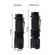 Telescopic Focus Flashlight 3W Red Light (No Battery)