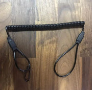 Safety Spiral Black Lanyard for Pistols
