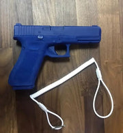 Dragon White Spiral Safety Cord for Pistol