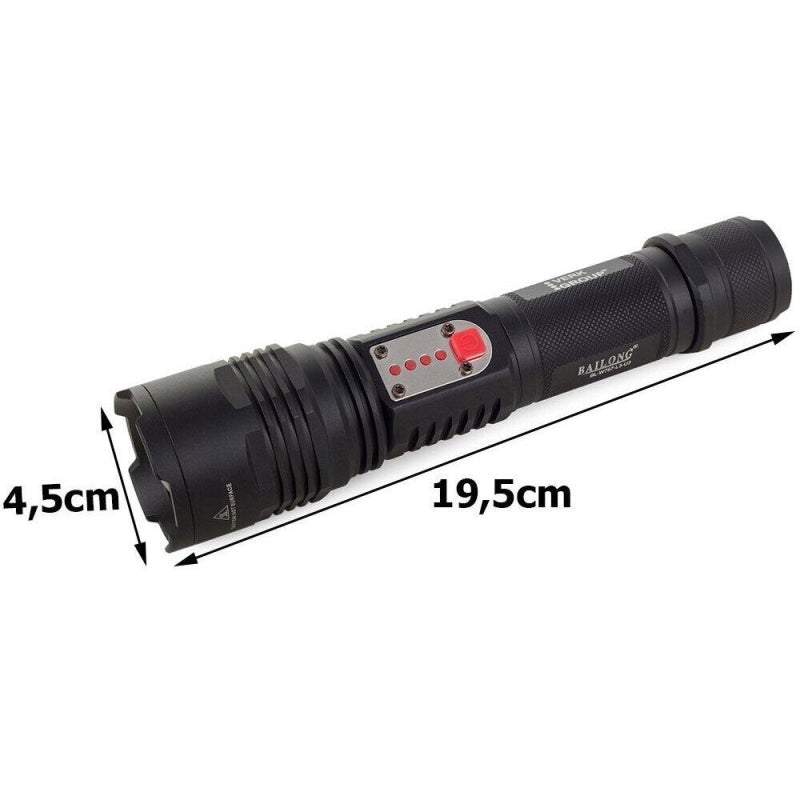 Bailong LED CREE XM-L T6 Tactical Flashlight with Zoom