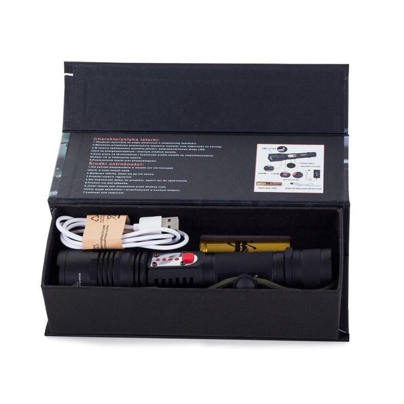 Bailong LED CREE XM-L T6 Tactical Flashlight with Zoom