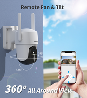 Solar-Powered Surveillance Camera with Alarm System and 4G Connectivity