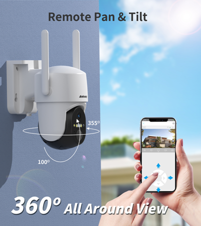 Solar-Powered Surveillance Camera with Alarm System and 4G Connectivity