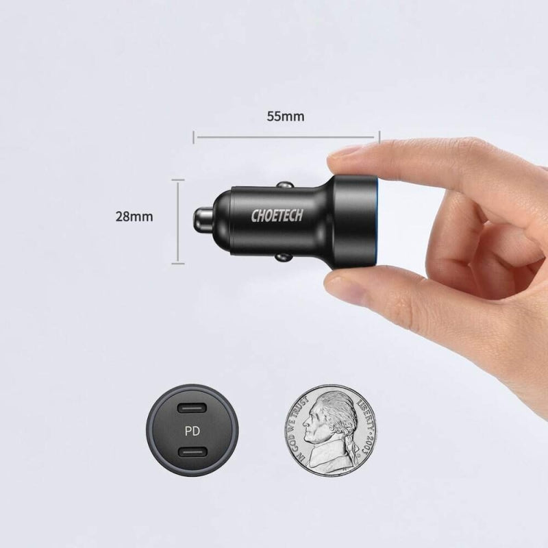 Dual USB-C PD 40W Car Charger