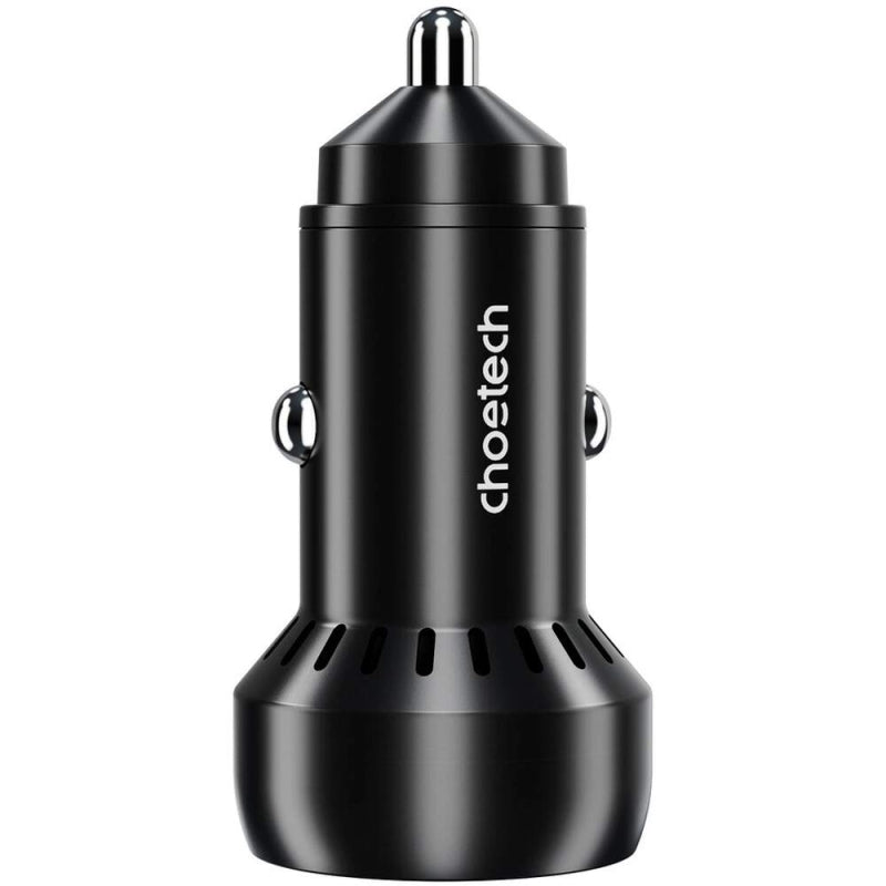 Dual USB-C and USB-A Car Charger 60W