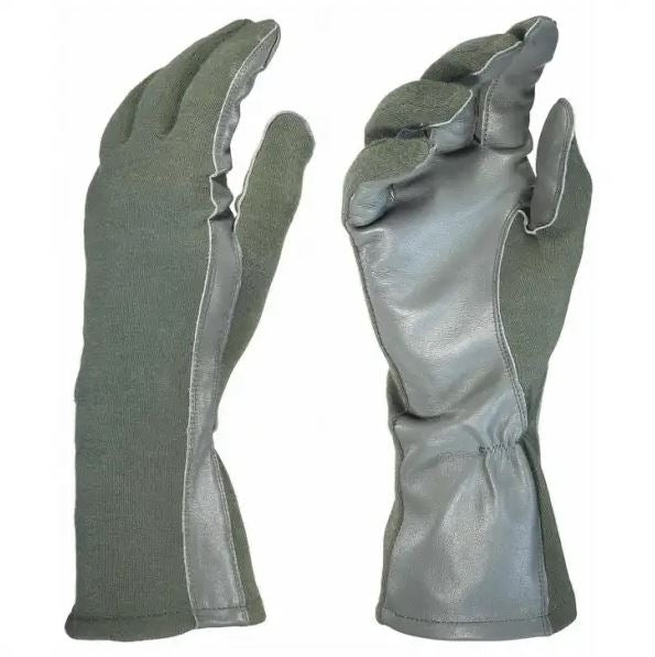 Nomex and Leather Pilot Gloves XL Khaki