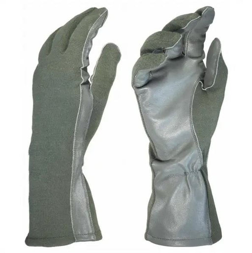 Nomex and Leather Pilot Gloves XL Khaki