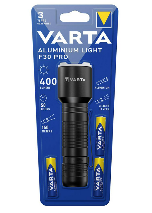 Varta Aluminium Light F30 Pro LED Flashlight
