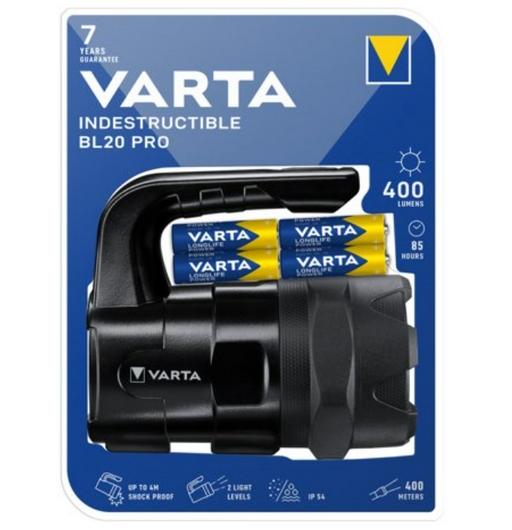 VARTA BL20 Pro LED Flashlight with 6AA Batteries