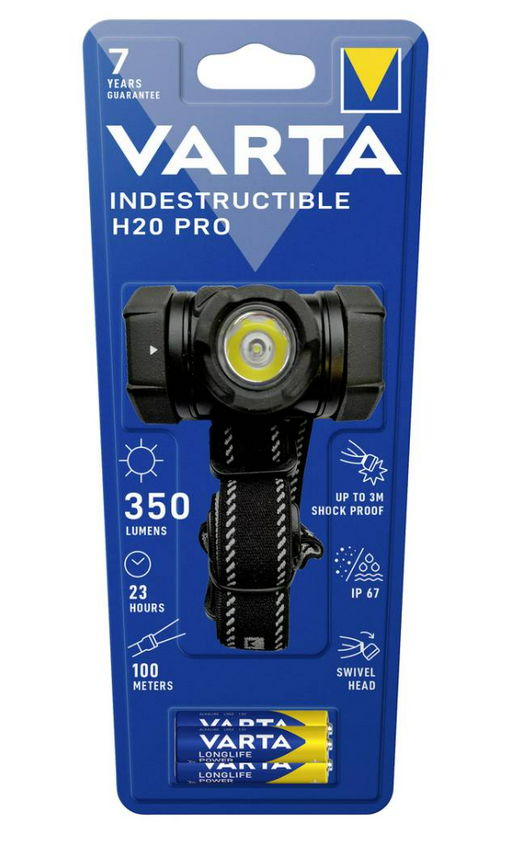 Varta Indestructible H20 Pro LED Headlamp