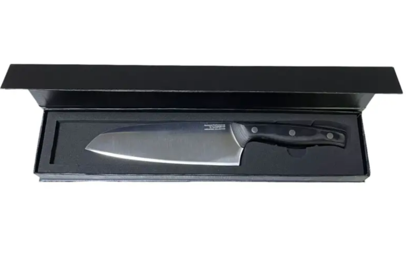 Santoku Gourmet Performance 7-Inch Kitchen Knife with Micarta Handle