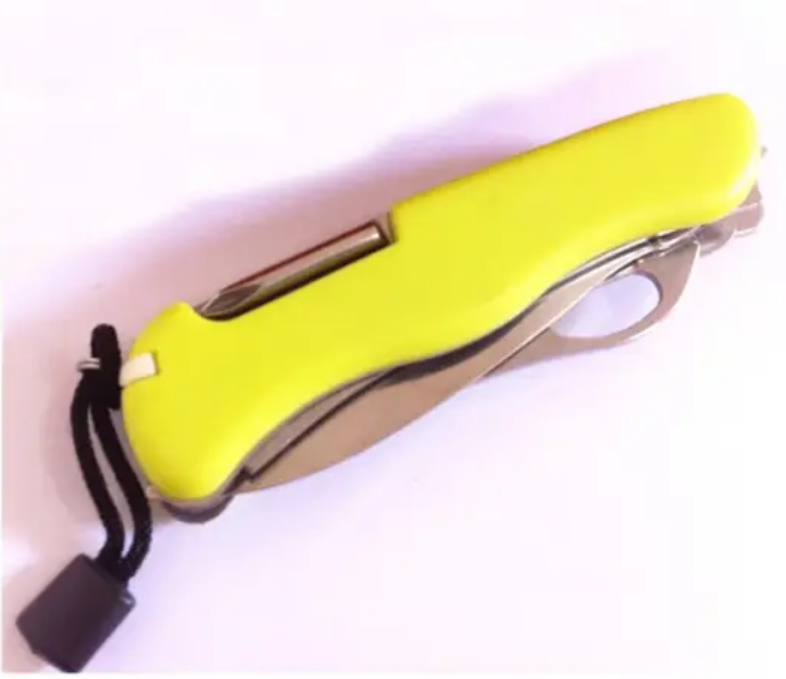 Multifunctional Rescue Pocket Knife with Safety Features