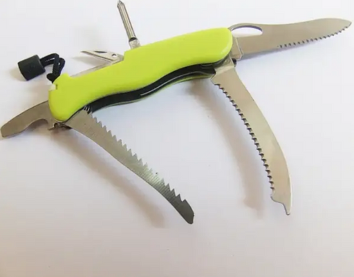 Multifunctional Rescue Pocket Knife with Safety Features
