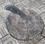 Shirogorov 95 Flipper Frame Lock Knife T Pattern Titanium Stonewash