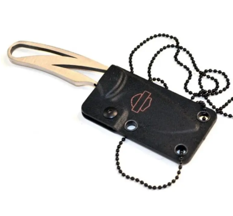 Harley-Davidson Stainless Steel Neck Knife with Kydex Sheath
