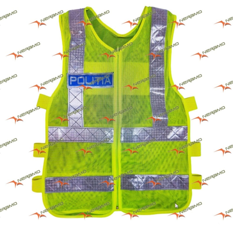 Reflective Vest with POLITIA Inscription
