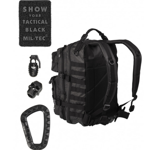 Mil-Tec Tactical Backpack S Black 20L