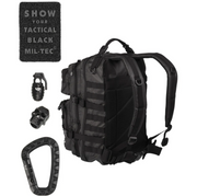 MIL-TEC Tactical Backpack Black 36L Size L