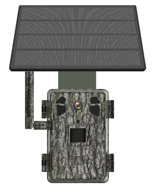Camouflage Outdoor Camera with Solar Panel