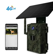 Camouflage Outdoor Camera with Solar Panel