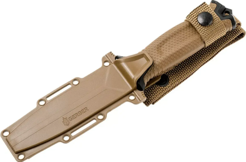 Gerber StrongArm Fixed Blade Knife - Brown