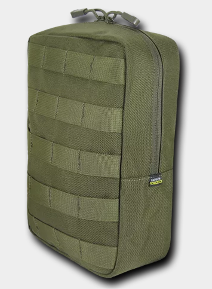 Vertical Utility Pouch 6x10 Olive
