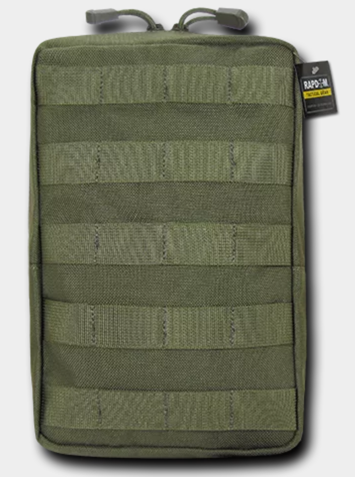 Vertical Utility Pouch 6x10 Olive