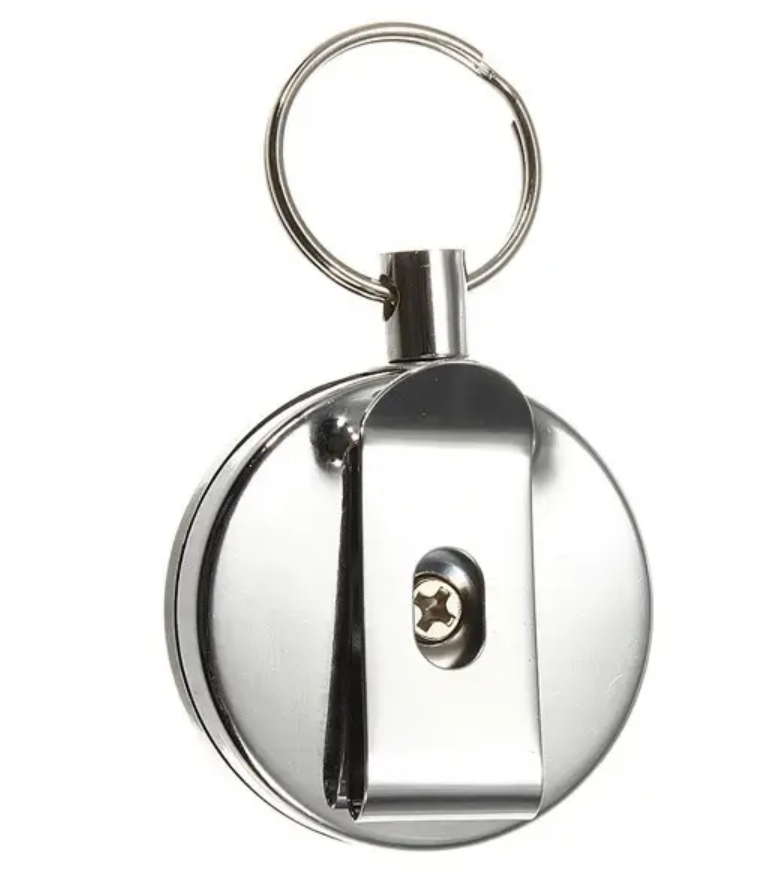 Retractable Keychain with Clip and 65 cm Cable