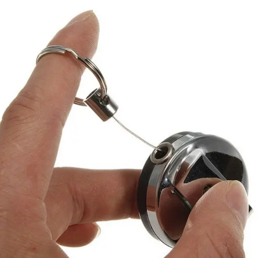 Retractable Keychain with Clip and 65 cm Cable