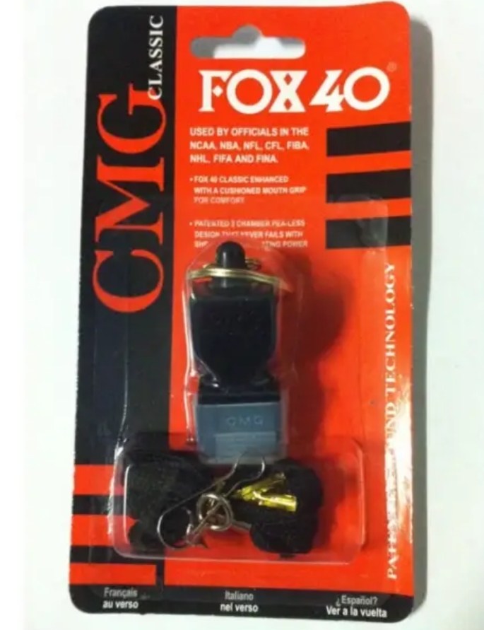 FOX40 Classic Whistle with Silicone Mouthpiece