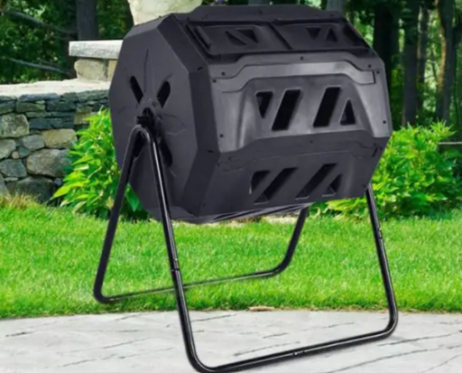Garden Compost Bin Black 160L